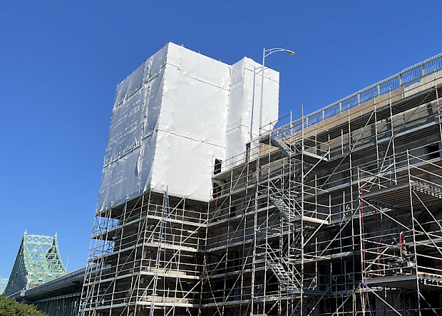 Painstaking rehabilitation work at the Île Sainte-Hélène Pavilion