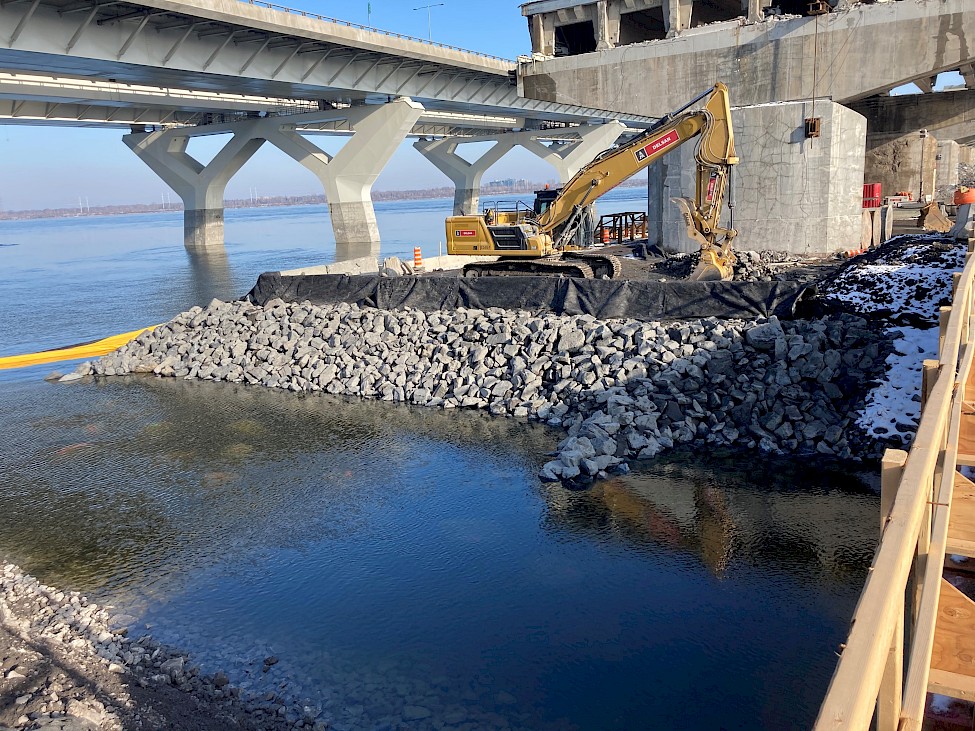 Development of two fish migration corridors