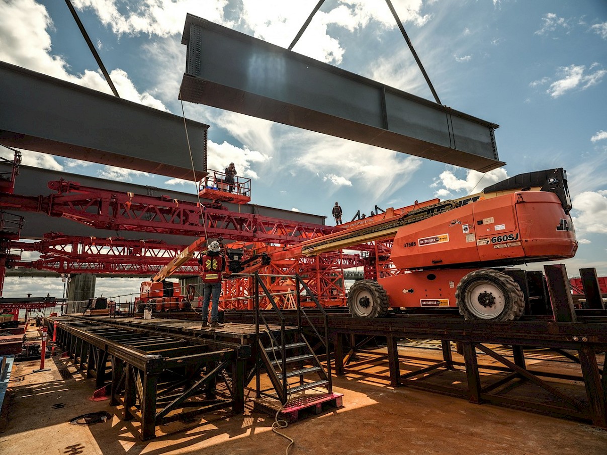 Steel component from the original Champlain Bridge