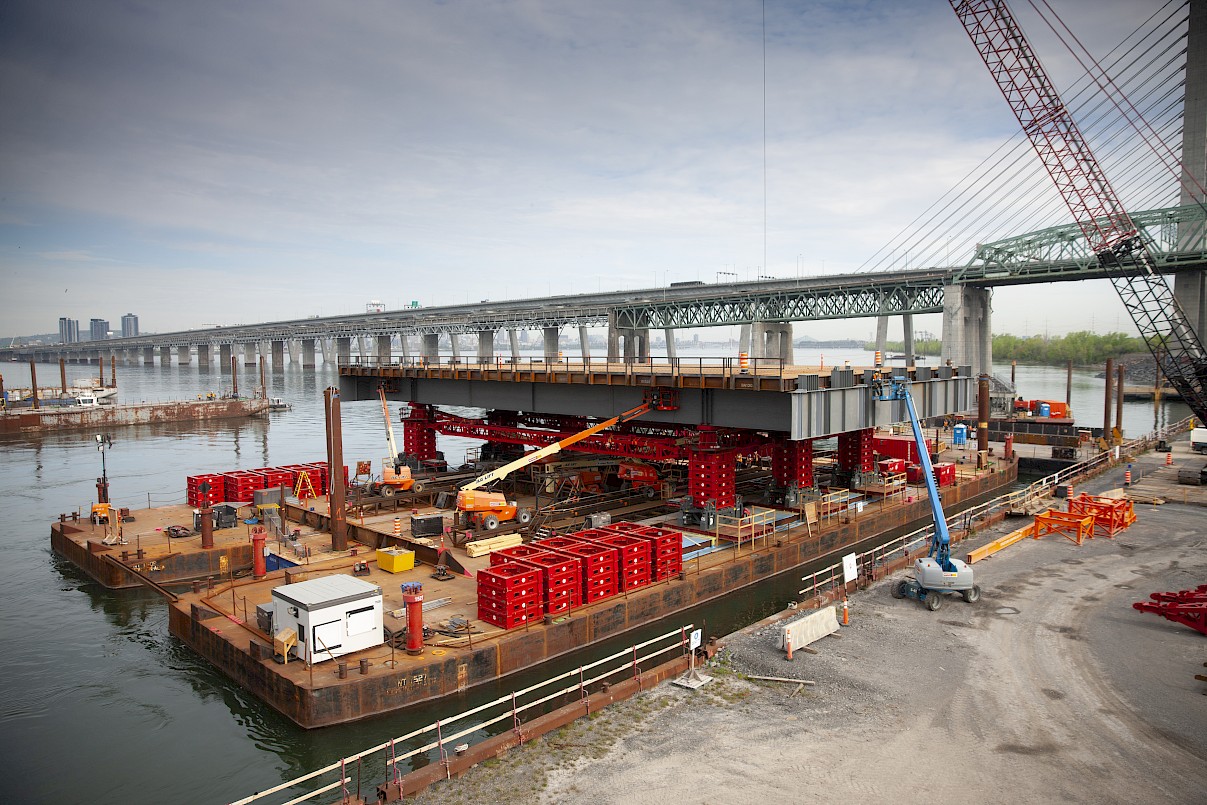 Construction of the river giant