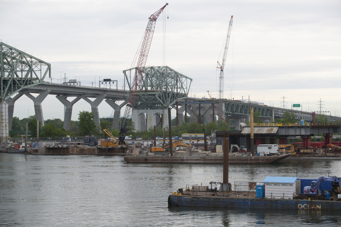 Cantilever section of the original Champlain Bridge