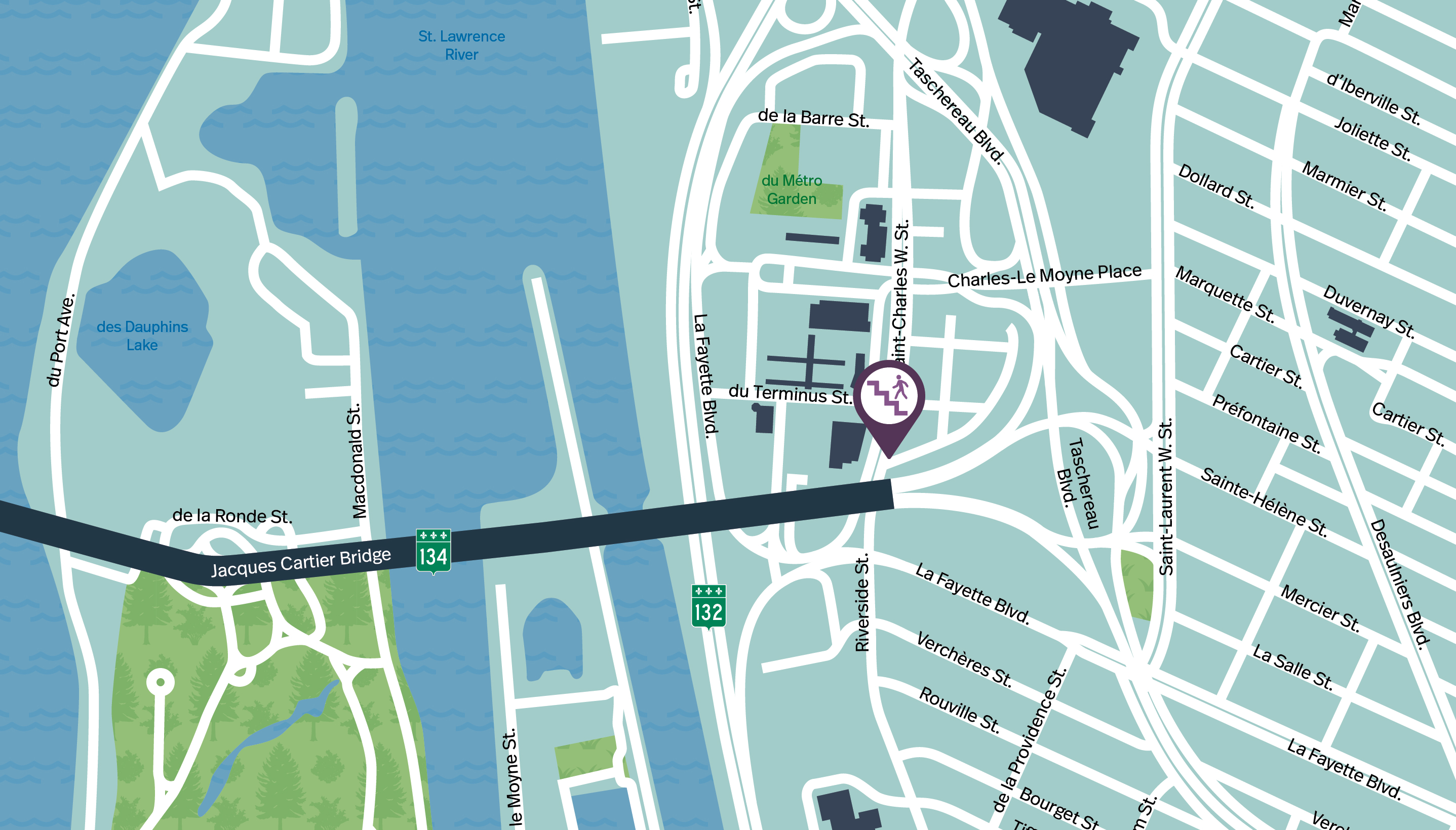 Jacques Cartier Bridge | Complete night closure of a portion of the multipurpose path on September 10 and 11