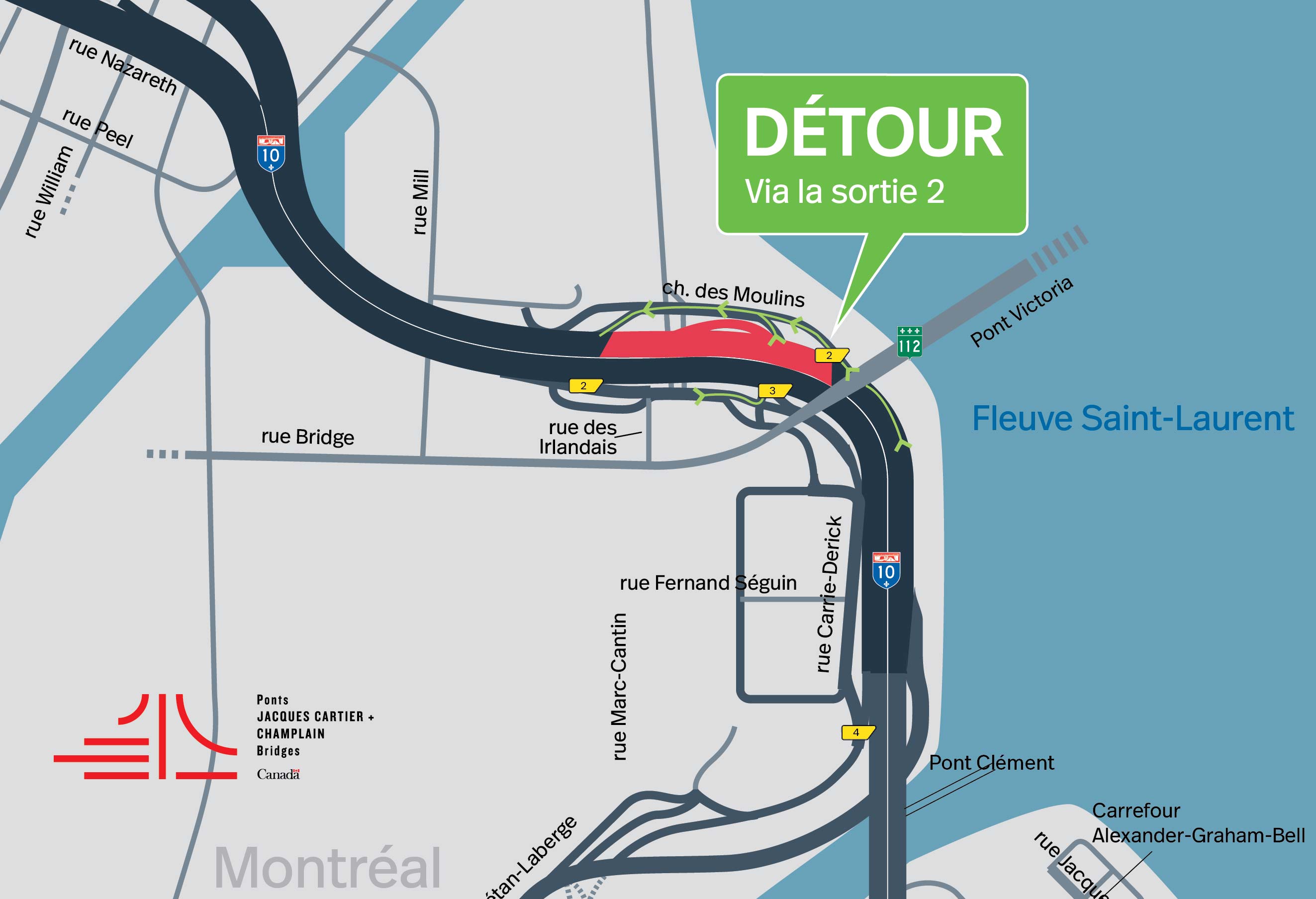 A-Bonaventure | Fermeture complète de nuit d'une portion de l'autoroute dans les deux directions, les 1 et 2 octobre