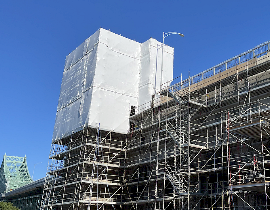 Painstaking rehabilitation work at the Île Sainte-Hélène Pavilion