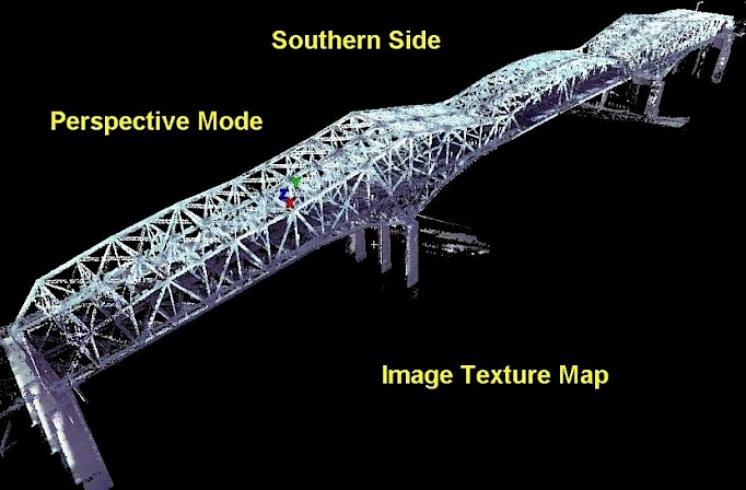 3D LiDAR-generaded point cloud for the entire bridge