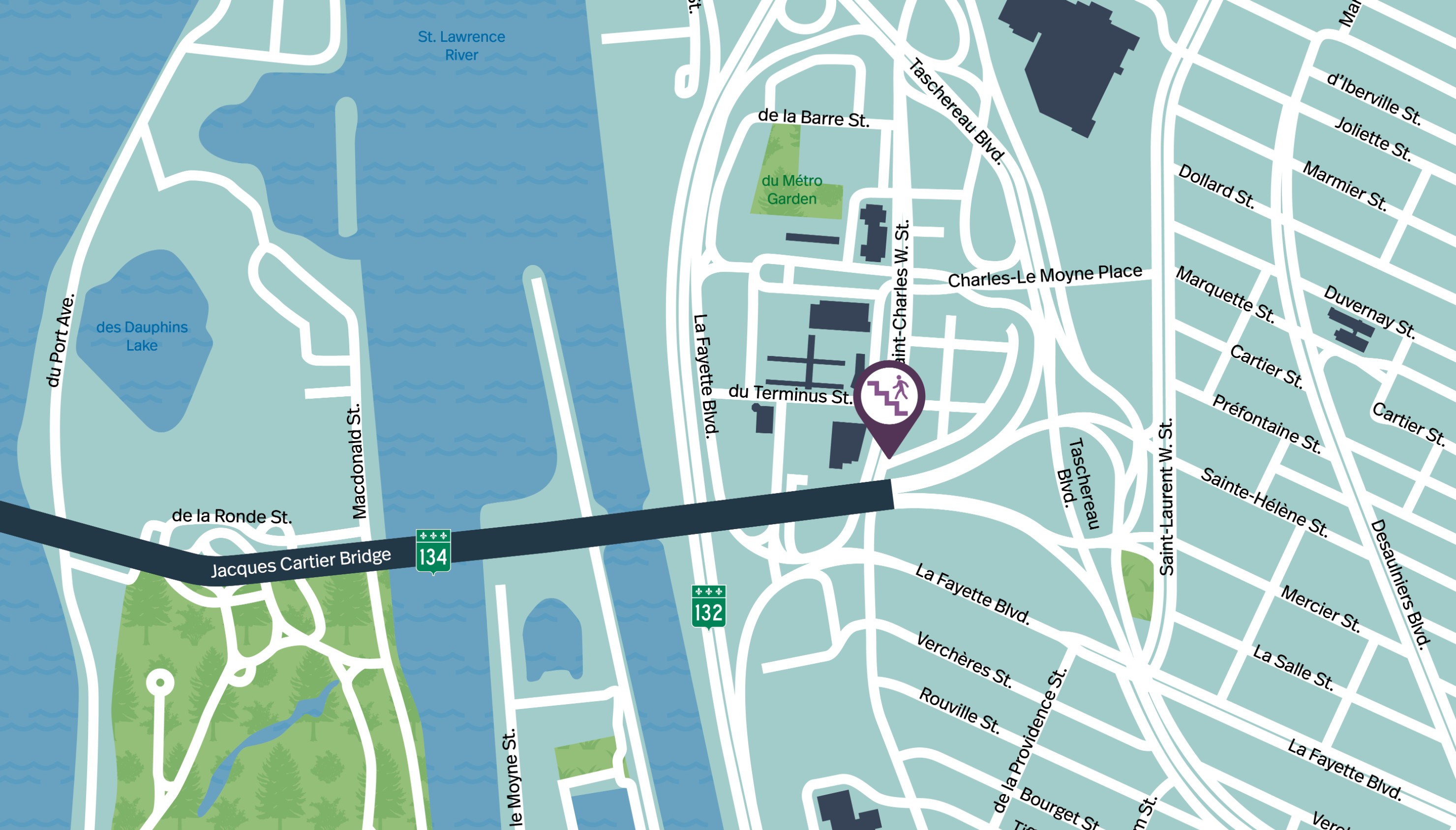 Jacques Cartier Bridge | Complete night closure of a portion of the multipurpose path on November 7