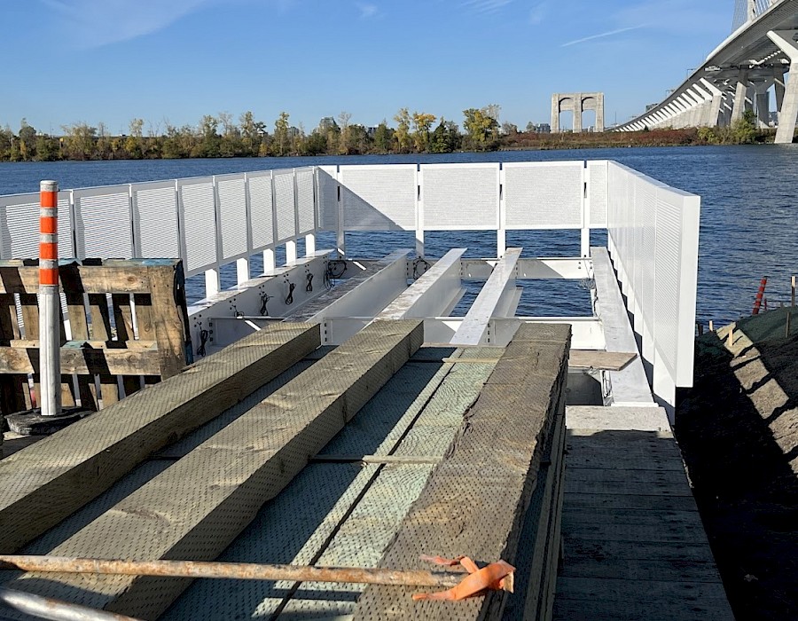 Héritage Champlain : les travaux d’aménagement des berges progressent bien