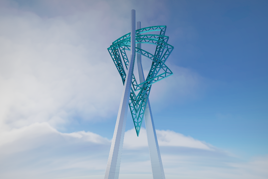 Description of the artwork Intersection by the artist Karole Biron