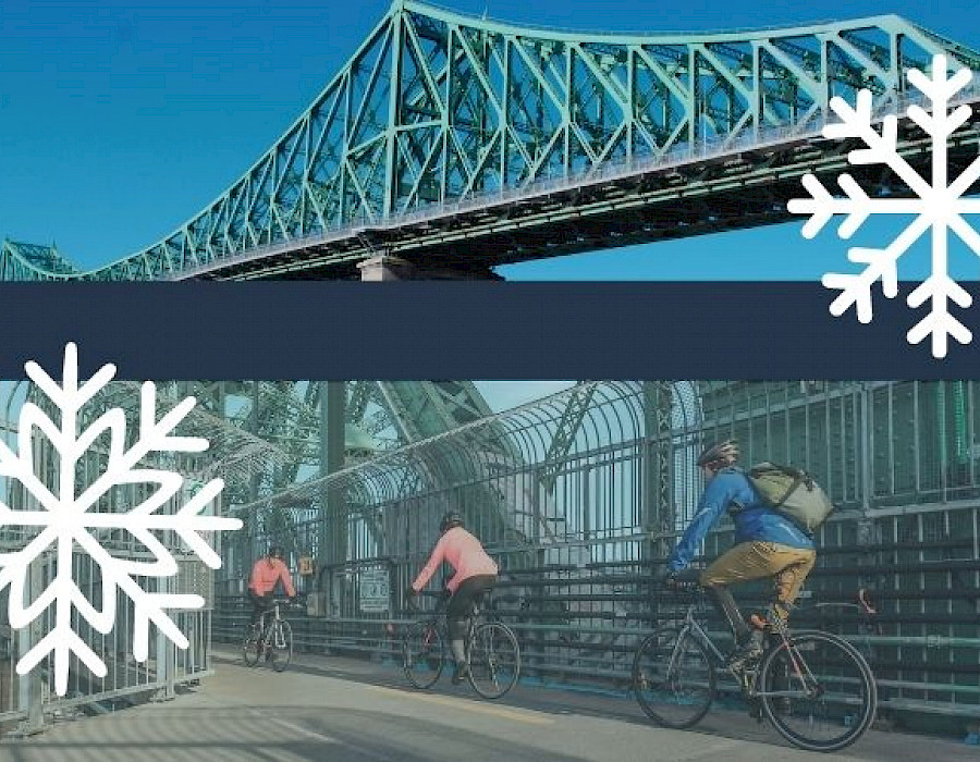 COMMUNIQUÉ | Piste multifonctionnelle et trottoir du pont Jacques-Cartier : horaire prolongé cet hiver