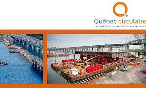 Pont Champlain d’origine | PJCCI remporte le Prix initiatives circulaires pour le concours de réutilisation des matériaux