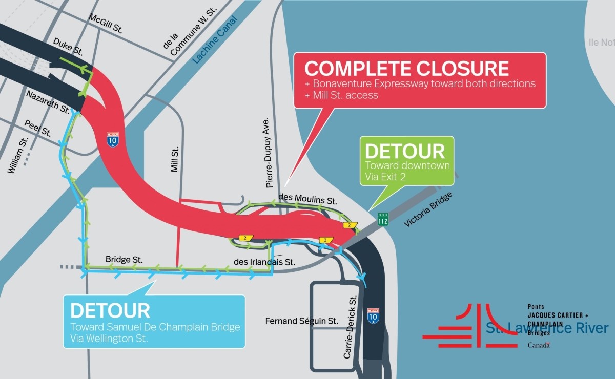Bonaventure Expy. | Complete night closure of a portion of the Expy. in both directions, on October 29